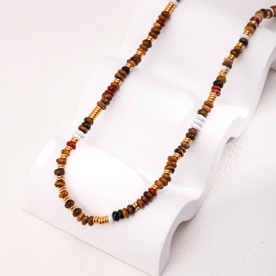[Dorothea Jewels] Boho Evil Eye Layered Beaded Necklace Set
