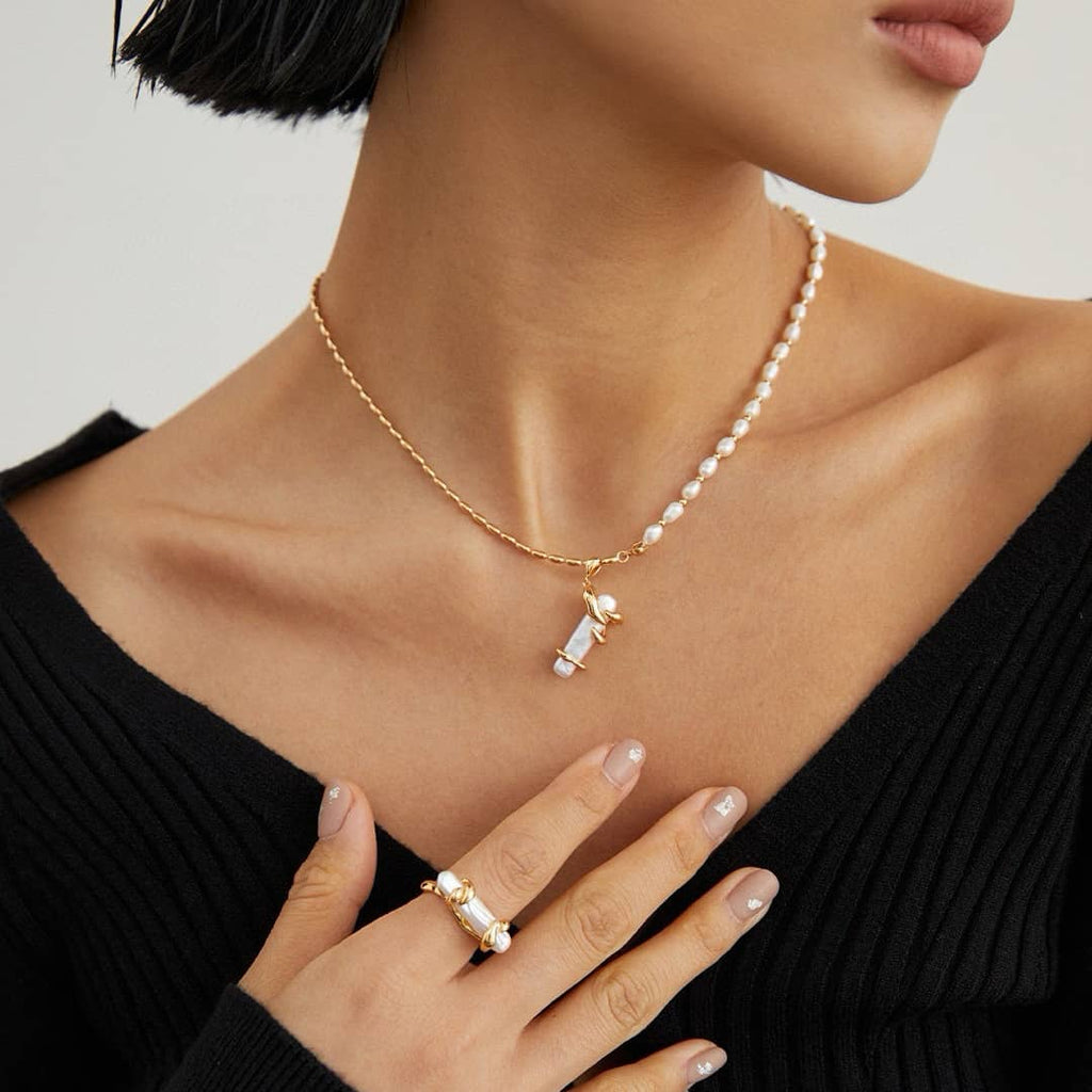 ［Dorothea Jewels］Baroque Pearl Wrap Jewelry Set