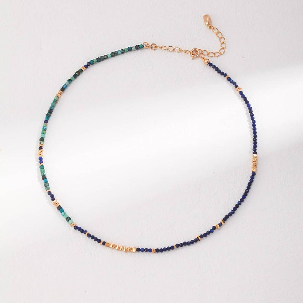 ［Dorothea Jewels］Triple Layer Bead & Heart Pendant Necklace Set