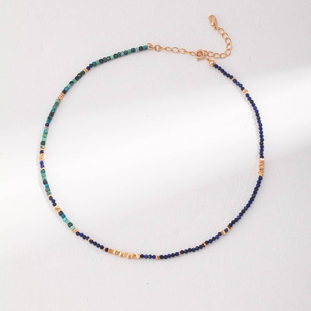 ［Dorothea Jewels］Triple Layer Bead & Heart Pendant Necklace Set