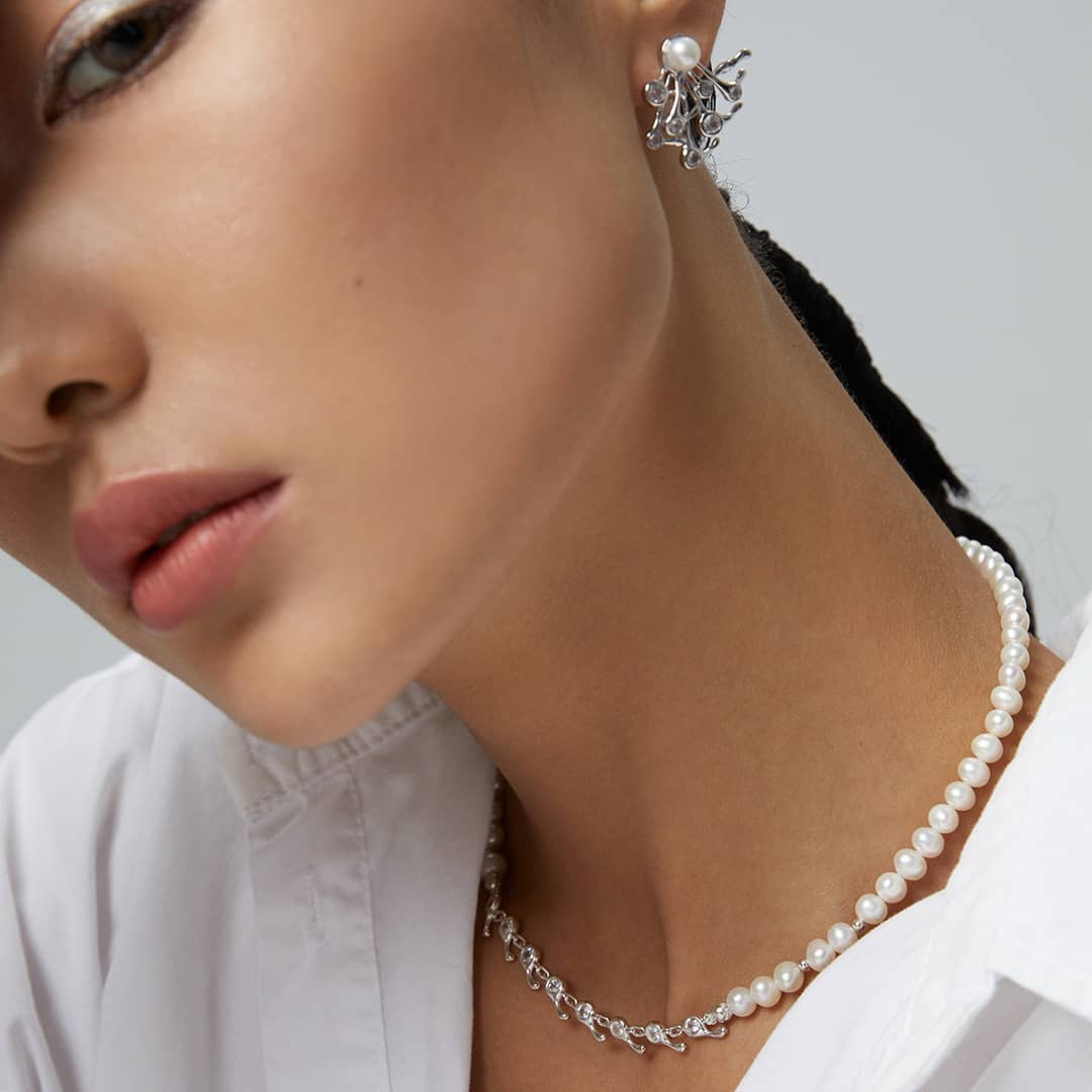 ［Dorothea Jewels］Dew Branch Pearl Jewellery Set
