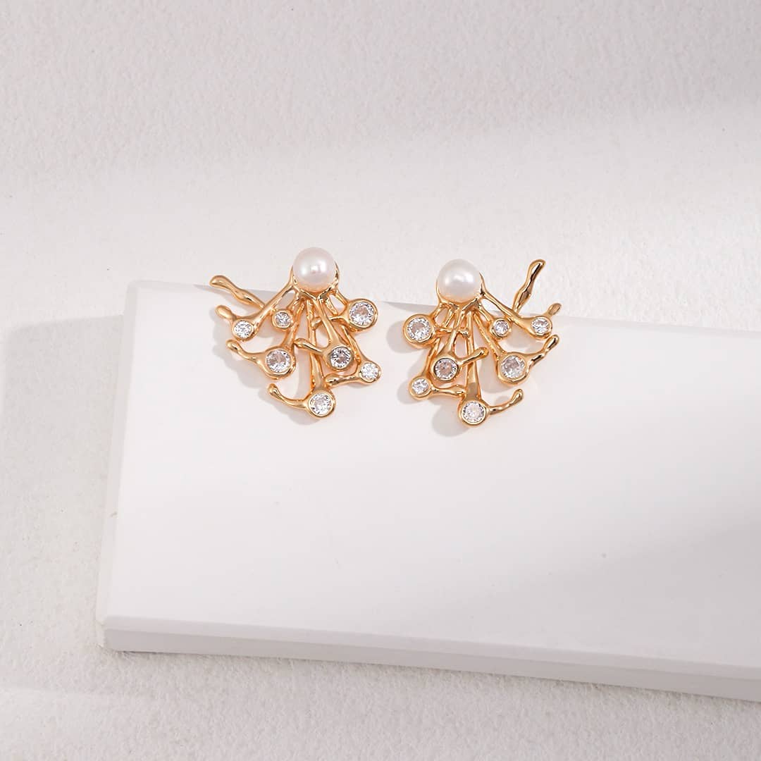 ［Dorothea Jewels］Dew Branch Pearl Jewellery Set