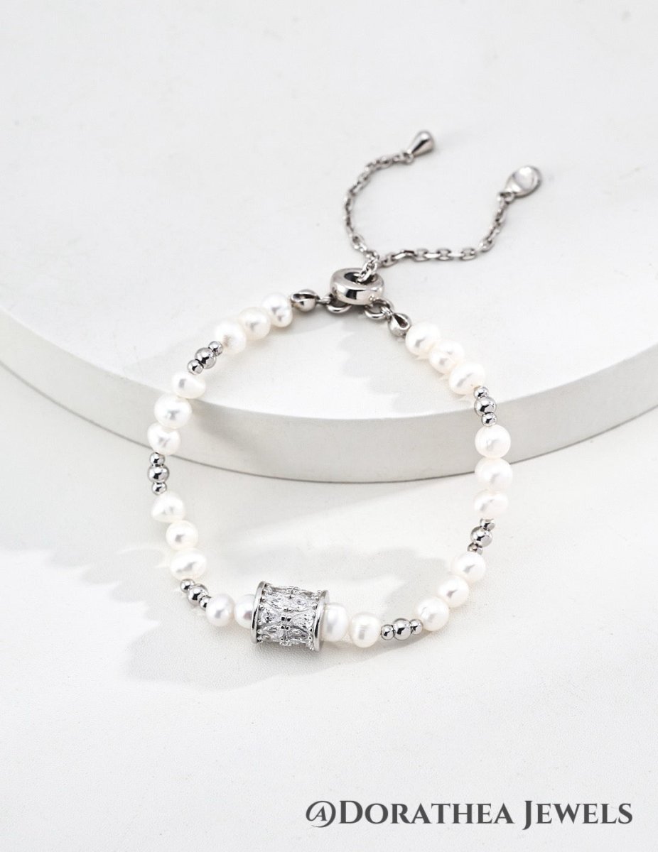 Fortune Rotating Pearl Bracelet - DOROTHEA JEWELS