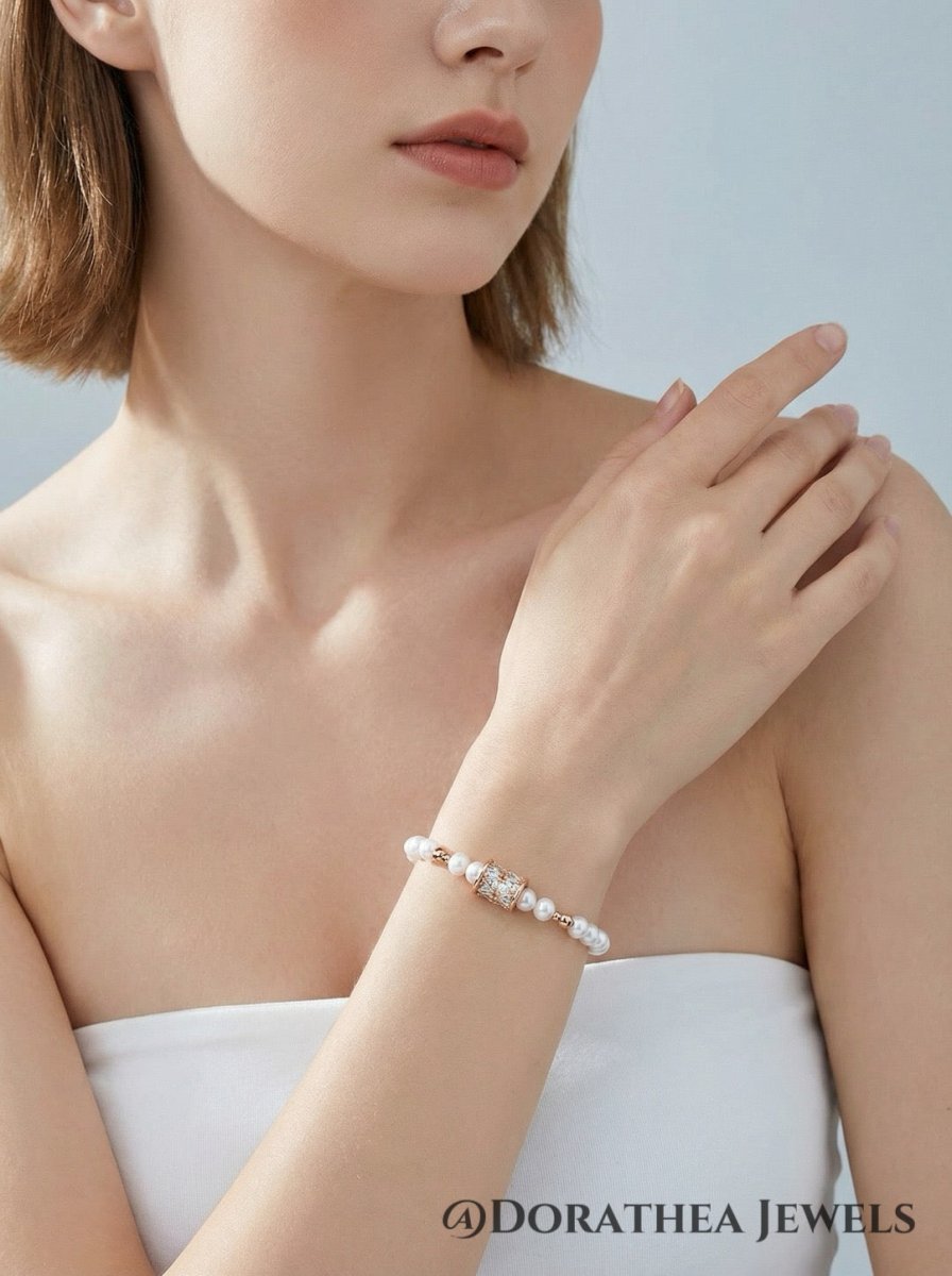 Fortune Rotating Pearl Bracelet - DOROTHEA JEWELS