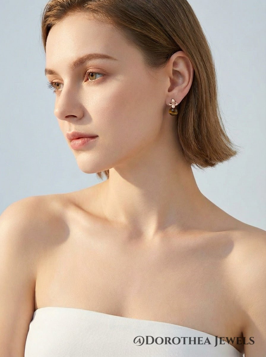 Four - Leaf Fortune Earrings - DOROTHEA JEWELS