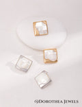 Sterling Silver Shell Earrings - DOROTHEA JEWELS