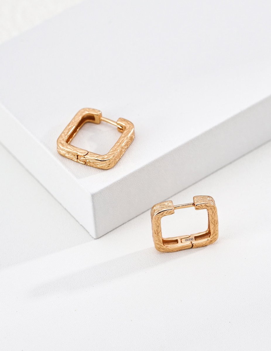 Plain Silver Earrings - DOROTHEA JEWELS