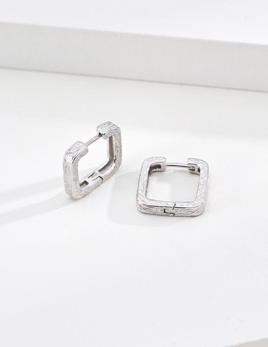 Plain Silver Earrings - DOROTHEA JEWELS
