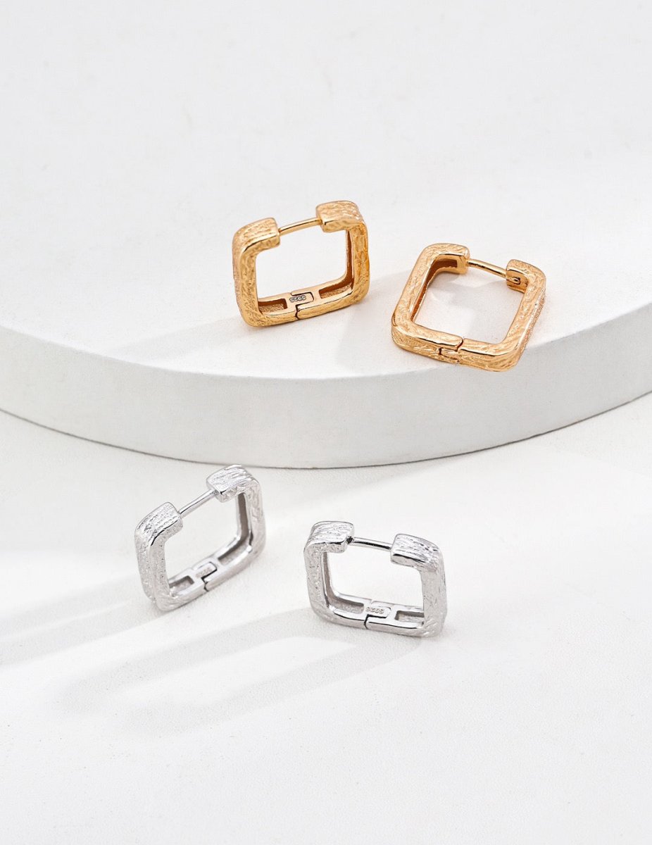 Plain Silver Earrings - DOROTHEA JEWELS