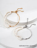 S925 Silver Double - Layer Pearl Bracelet - DOROTHEA JEWELS