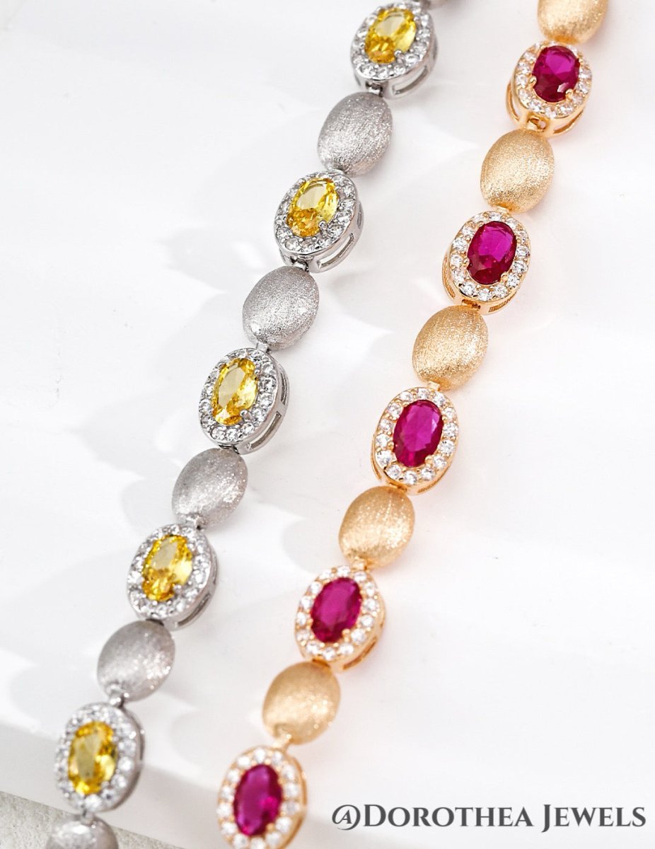 Vintage Zircon Bracelet - DOROTHEA JEWELS