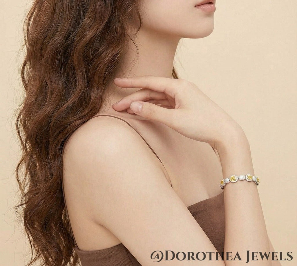 Vintage Zircon Bracelet - DOROTHEA JEWELS