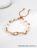 Lava Flow Pearl Bracelet - DOROTHEA JEWELS