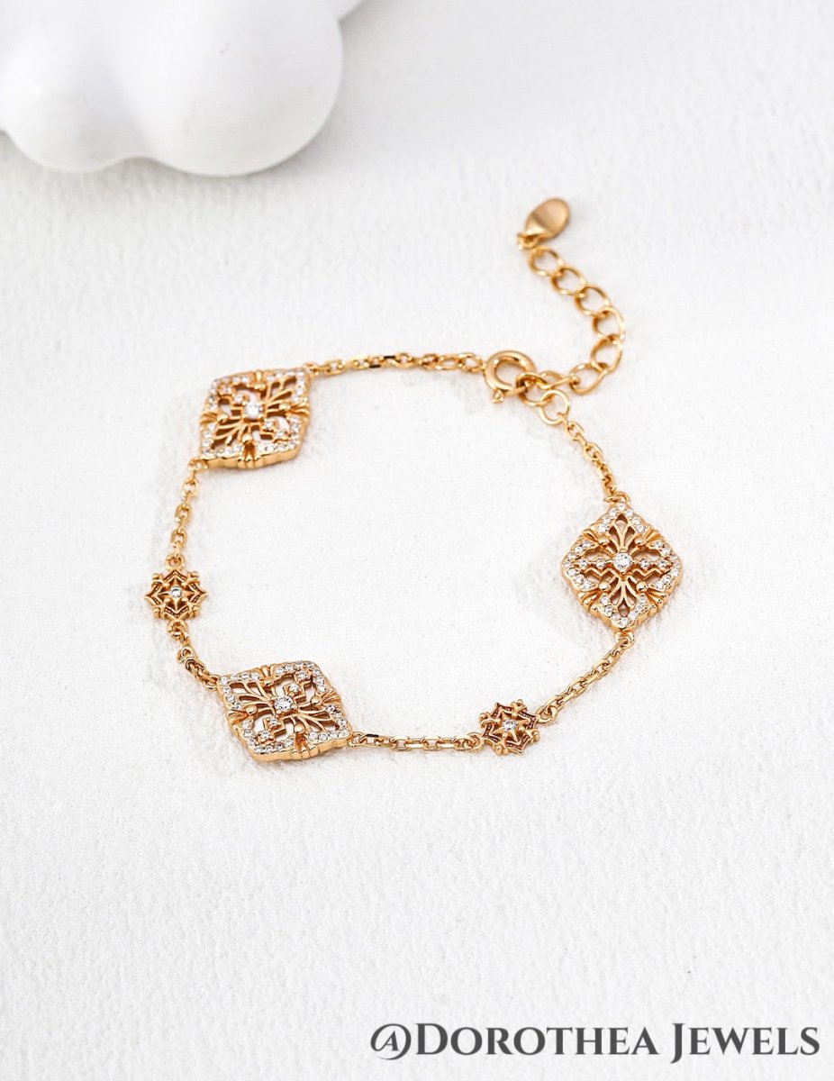 Vintage Court Starburst Bracelet - DOROTHEA JEWELS