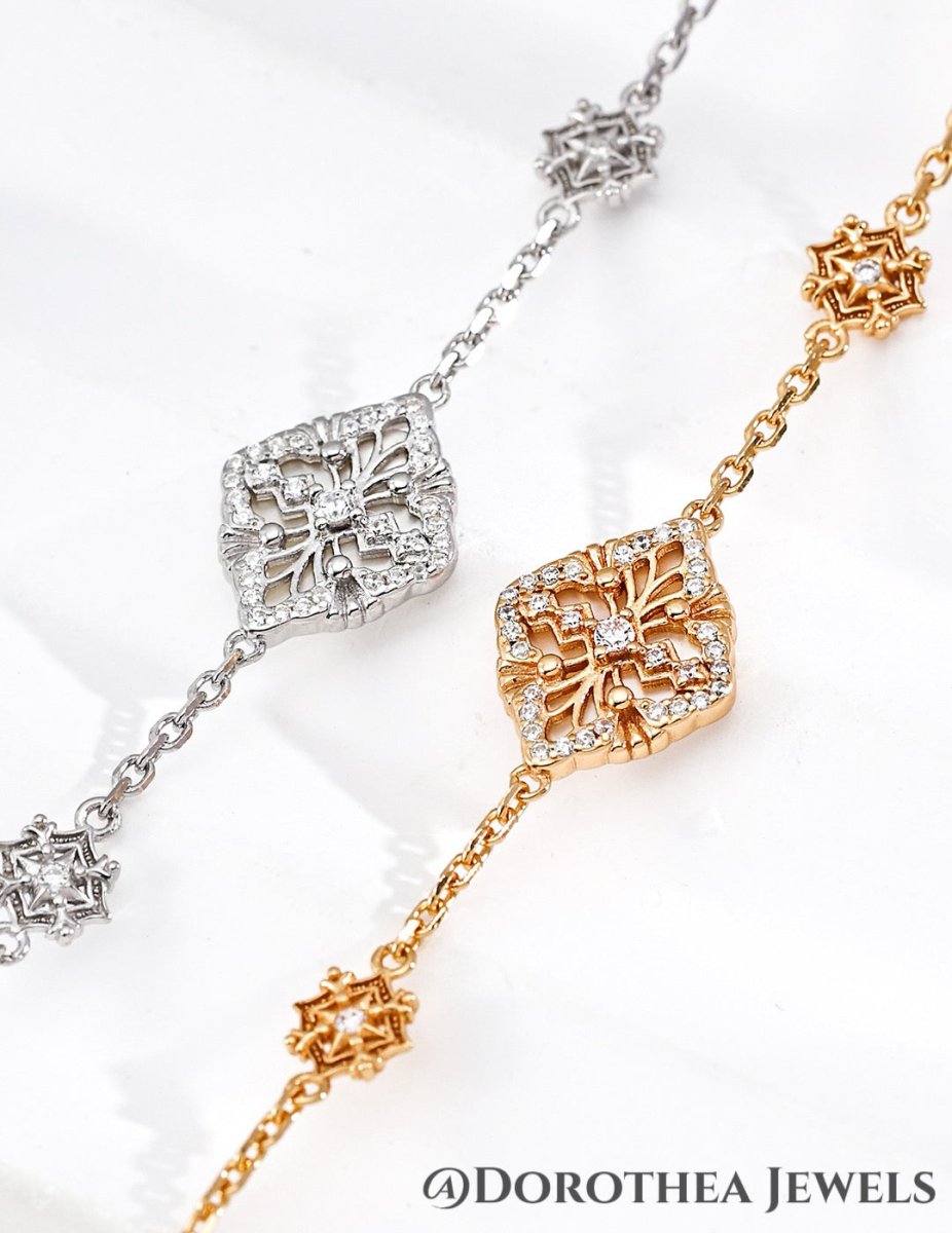 Vintage Court Starburst Bracelet - DOROTHEA JEWELS