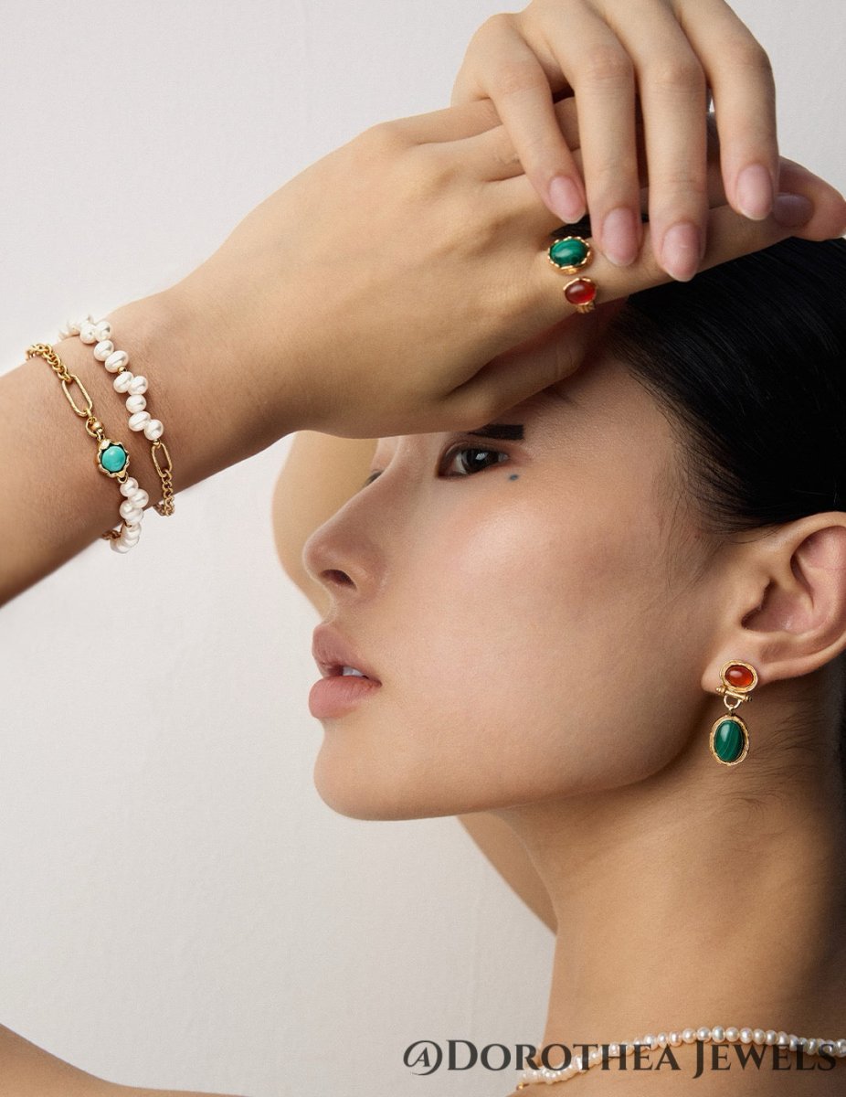 Pearl & Turquoise Bracelet - DOROTHEA JEWELS