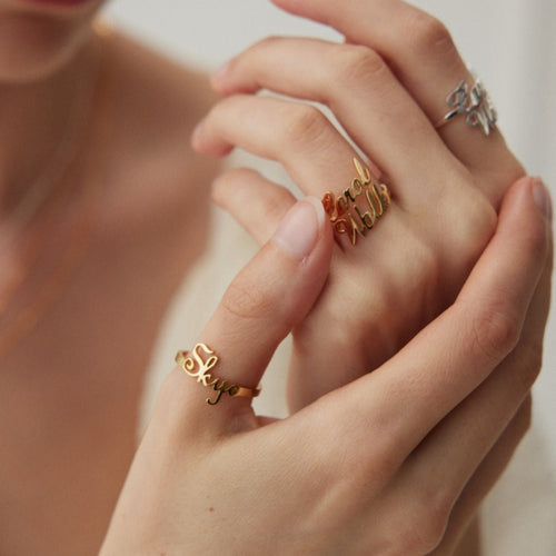 Personalized Name Ring - DOROTHEA JEWELS