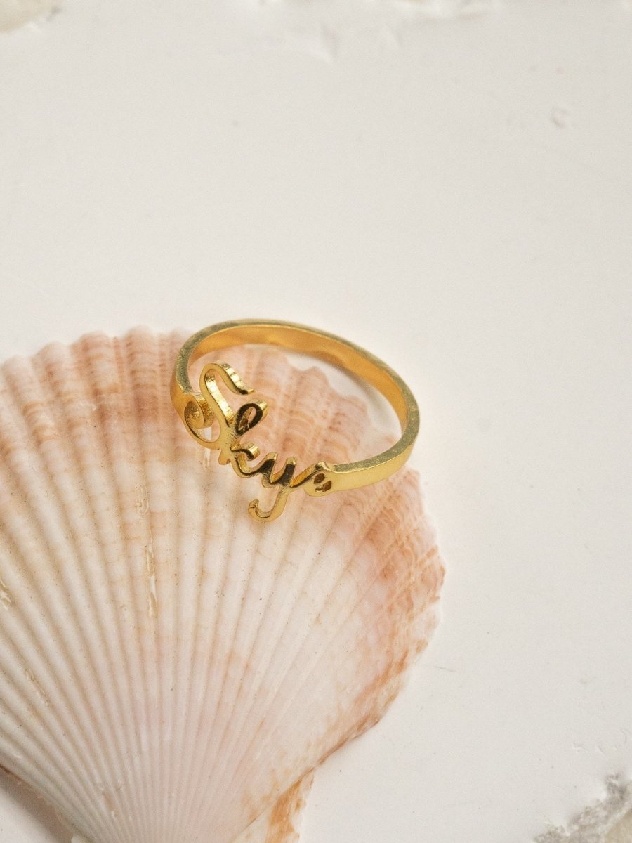 Personalized Name Ring - DOROTHEA JEWELS