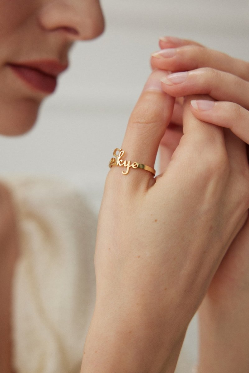 Personalized Name Ring - DOROTHEA JEWELS