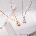 Irregular Molten Pearl Pendant Necklace - DOROTHEA JEWELS