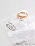 Laurel Wreath Pearl Open Ring - DOROTHEA JEWELS