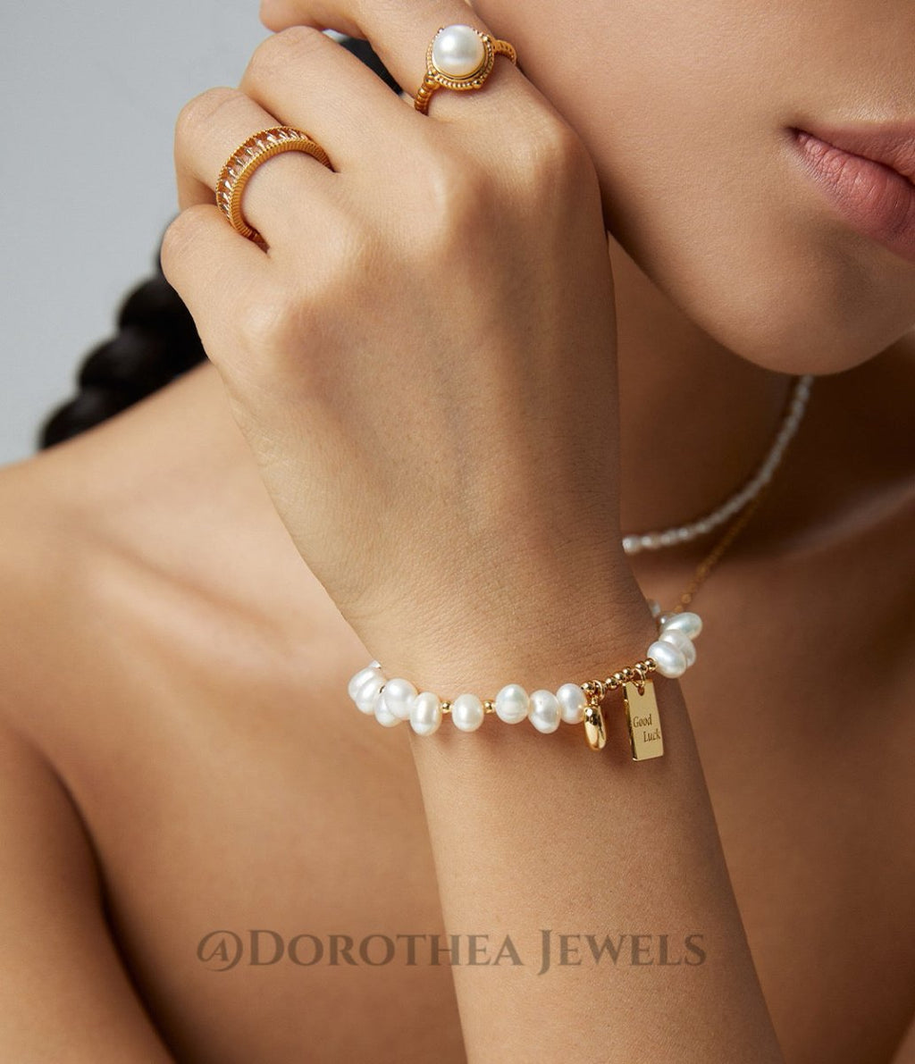 Good Luck Baroque Pearl Bracelet - DOROTHEA JEWELS