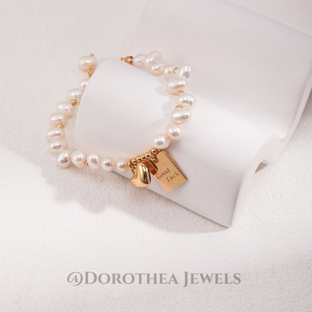 Good Luck Baroque Pearl Bracelet - DOROTHEA JEWELS