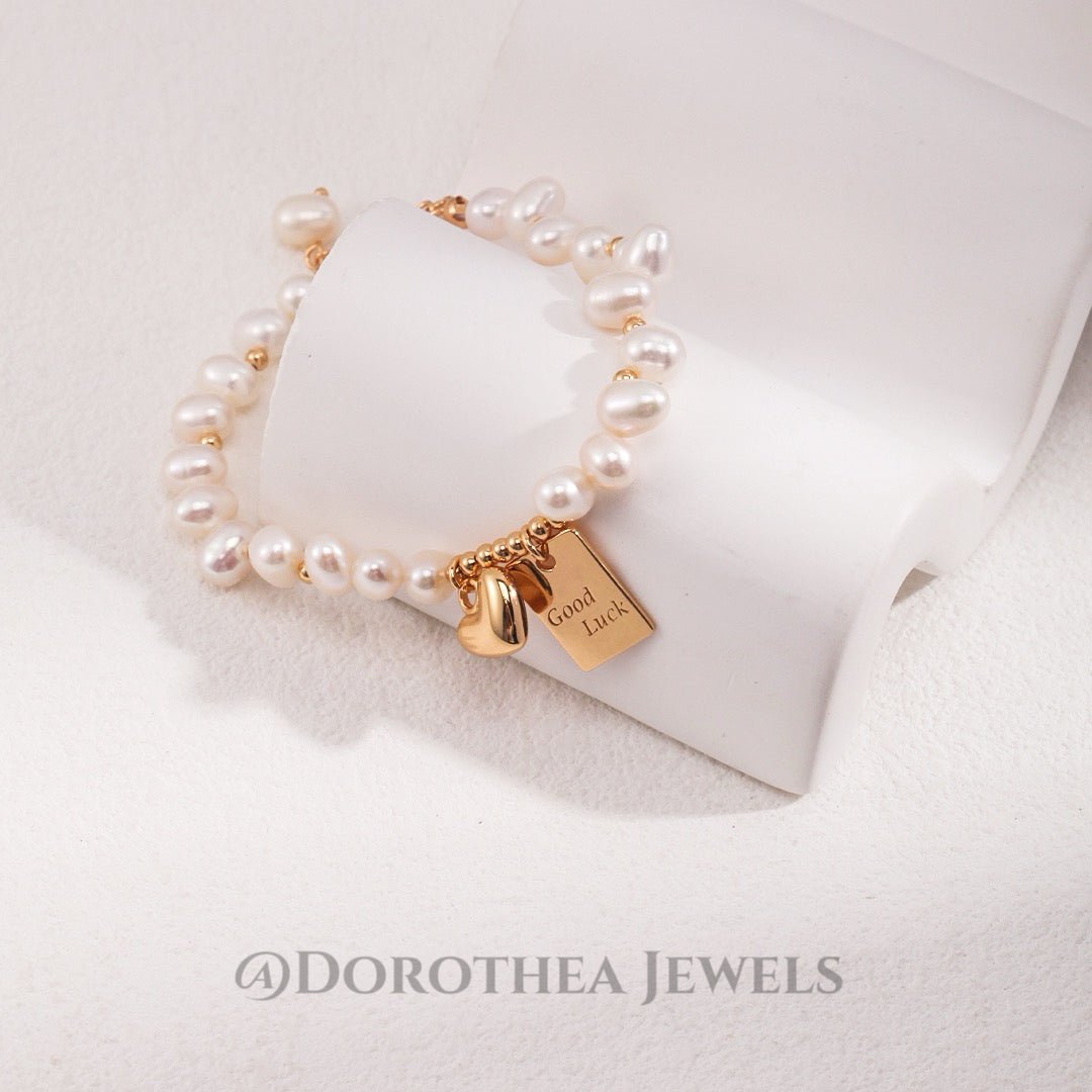 Good Luck Baroque Pearl Bracelet - DOROTHEA JEWELS