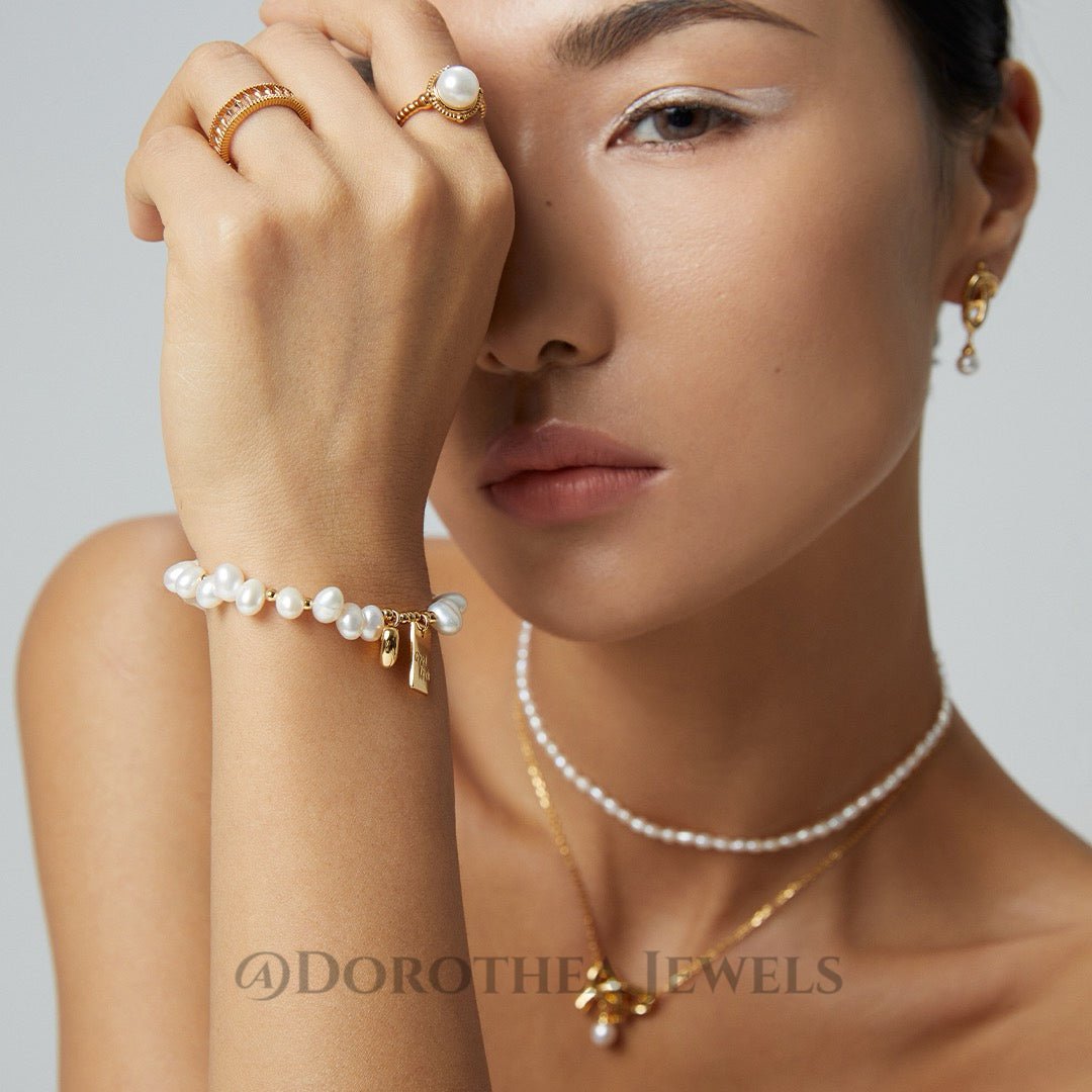 Good Luck Baroque Pearl Bracelet - DOROTHEA JEWELS