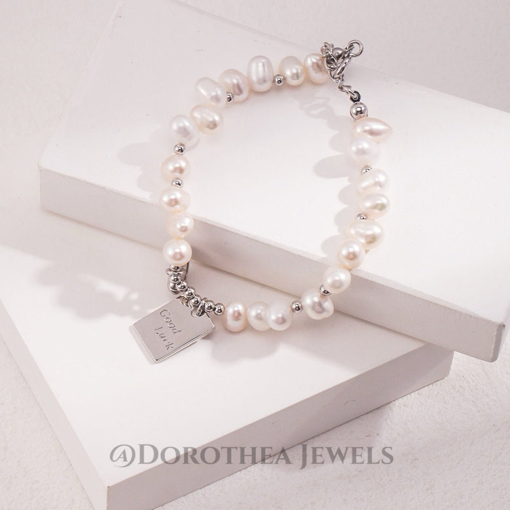 Good Luck Baroque Pearl Bracelet - DOROTHEA JEWELS