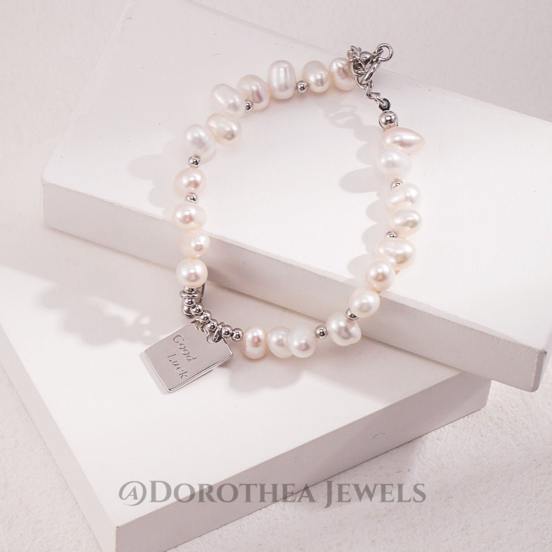 Good Luck Baroque Pearl Bracelet - DOROTHEA JEWELS