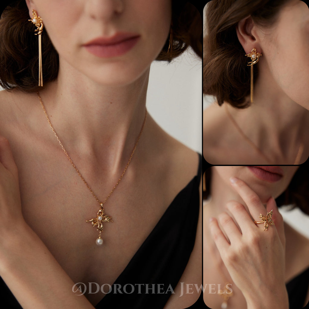 The Phalaenopsis Pearl Jewelry Series DOROTHEA JEWELS