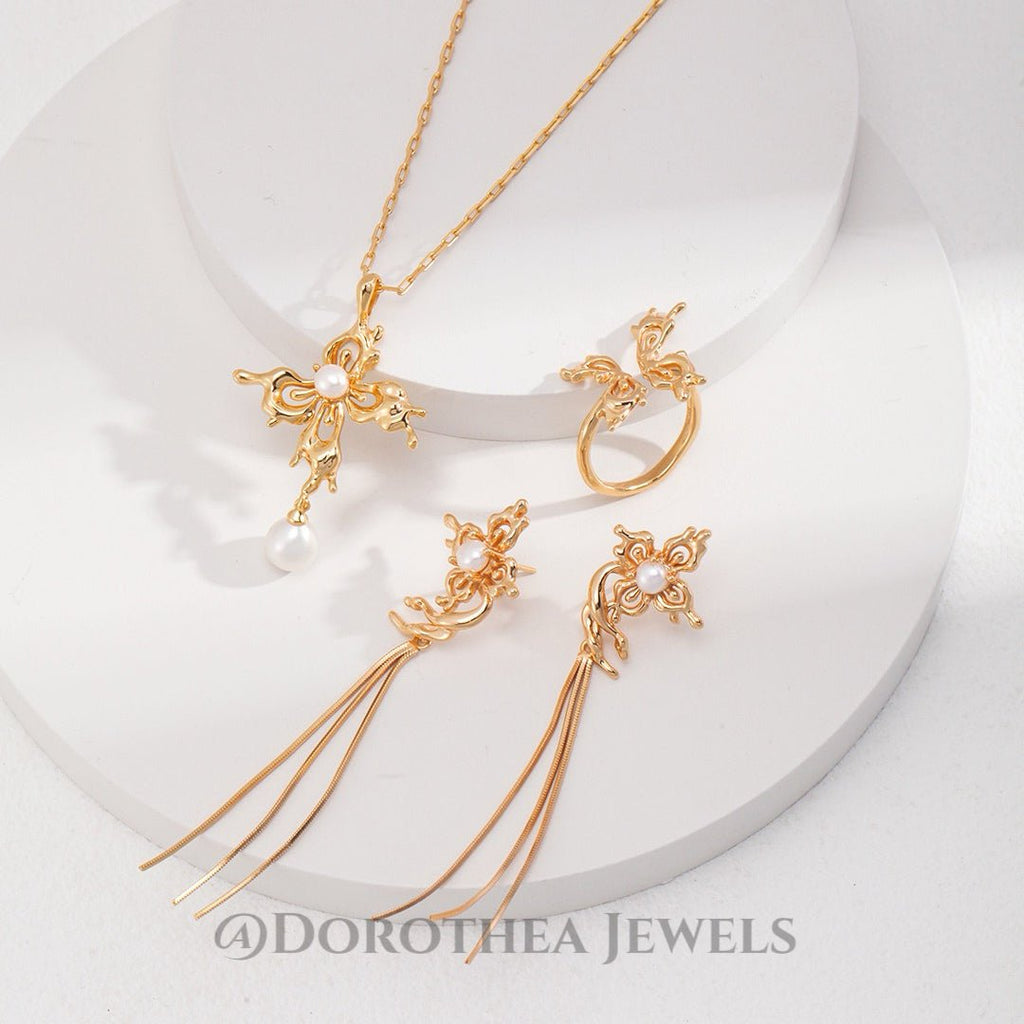 The Phalaenopsis Pearl Jewelry Series - DOROTHEA JEWELS