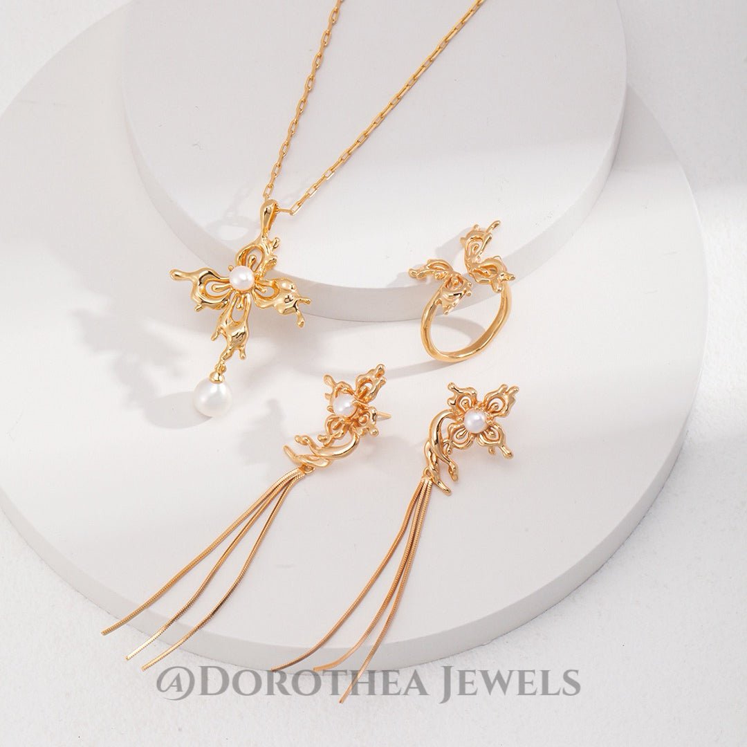 The Phalaenopsis Pearl Jewelry Series - DOROTHEA JEWELS
