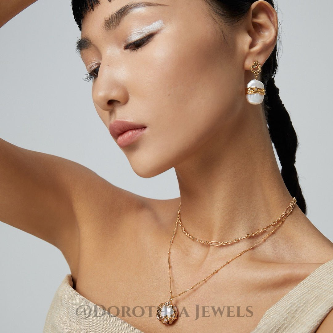 Baroque Pearl Wrapped Jewelry Series - DOROTHEA JEWELS