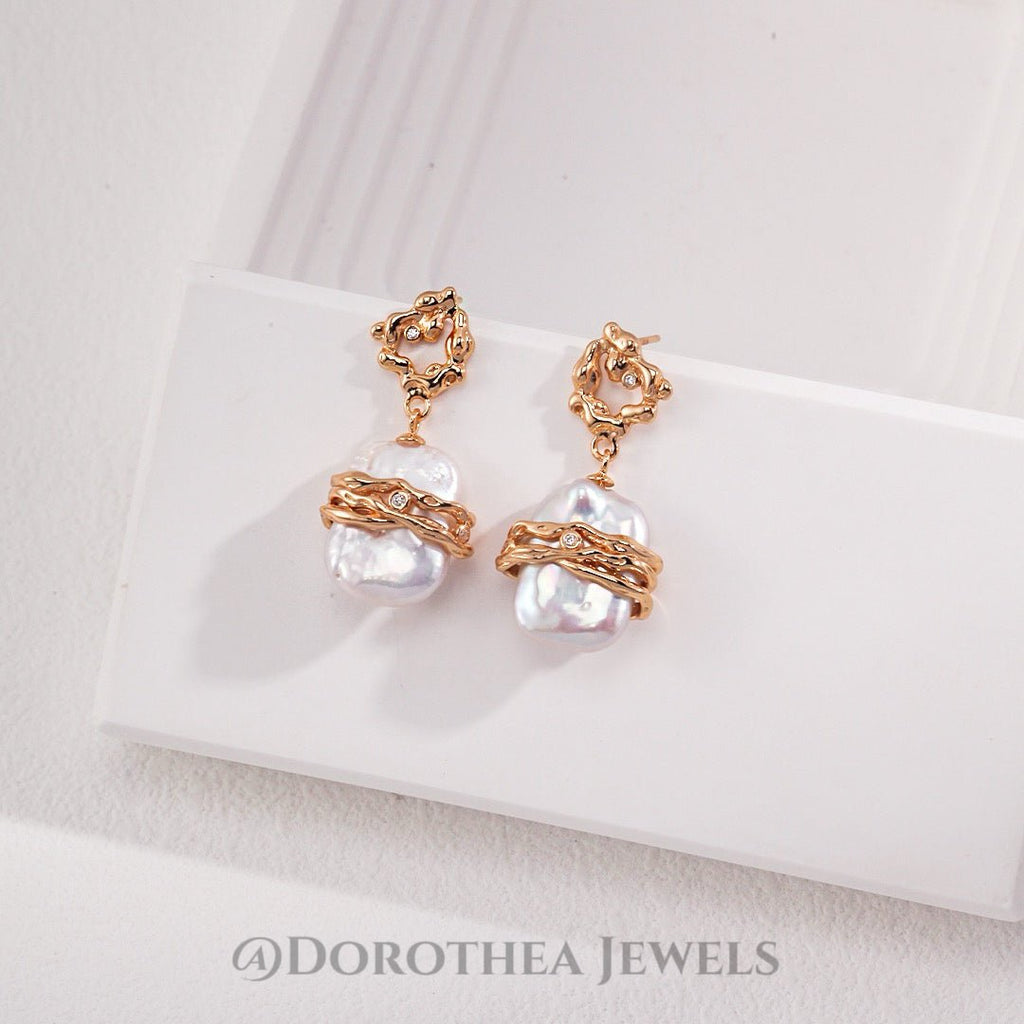 Baroque Pearl Wrapped Jewelry Series - DOROTHEA JEWELS