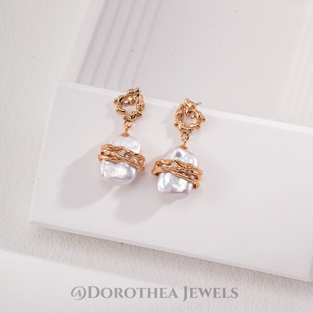Baroque Pearl Wrapped Jewelry Series - DOROTHEA JEWELS