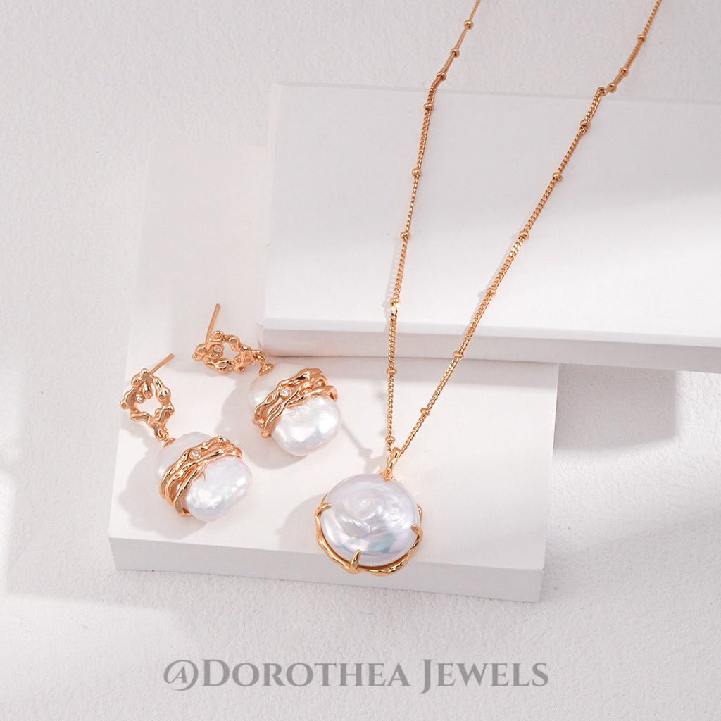 Baroque Pearl Wrapped Jewelry Series - DOROTHEA JEWELS