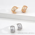 Vintage Silk Zircon Hoops - DOROTHEA JEWELS