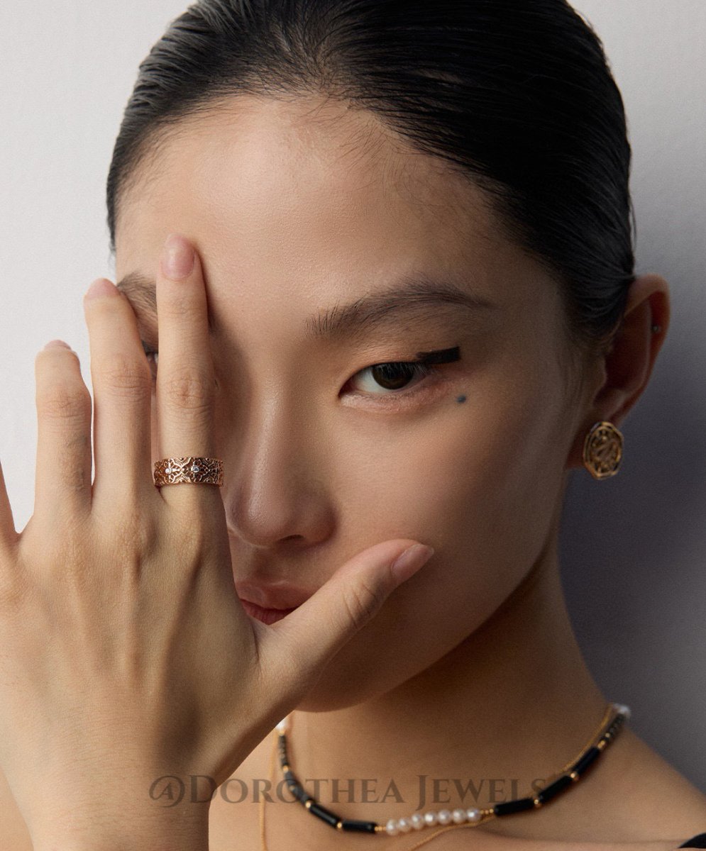 Lace Filigree Open Ring - DOROTHEA JEWELS