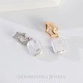 S925 Sterling Silver Baroque Pearl Drop Earrings | Sculptural Irregular Design - DOROTHEA JEWELS
