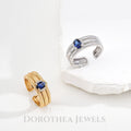 925 Sterling Silver Zircon Ring, Italian Classic Style - DOROTHEA JEWELS