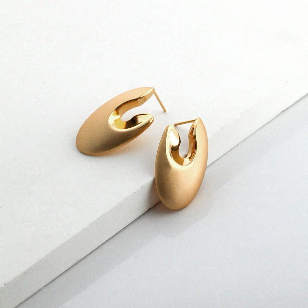 Aura Split Hoop Earrings - DOROTHEA JEWELS