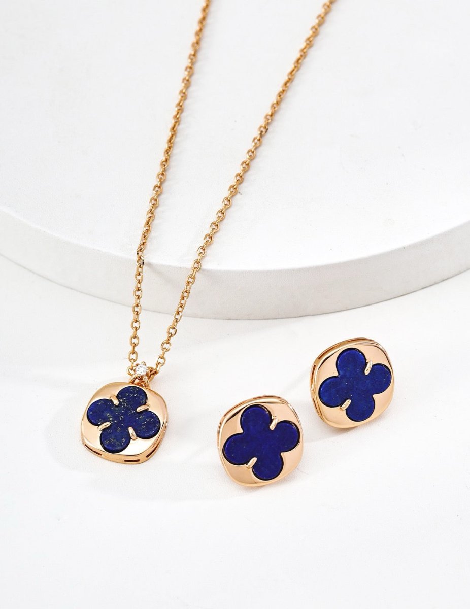 Clover Button Collection – Lucky Four - Leaf Jewelry - DOROTHEA JEWELS
