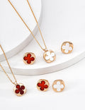 Clover Button Collection – Lucky Four - Leaf Jewelry - DOROTHEA JEWELS