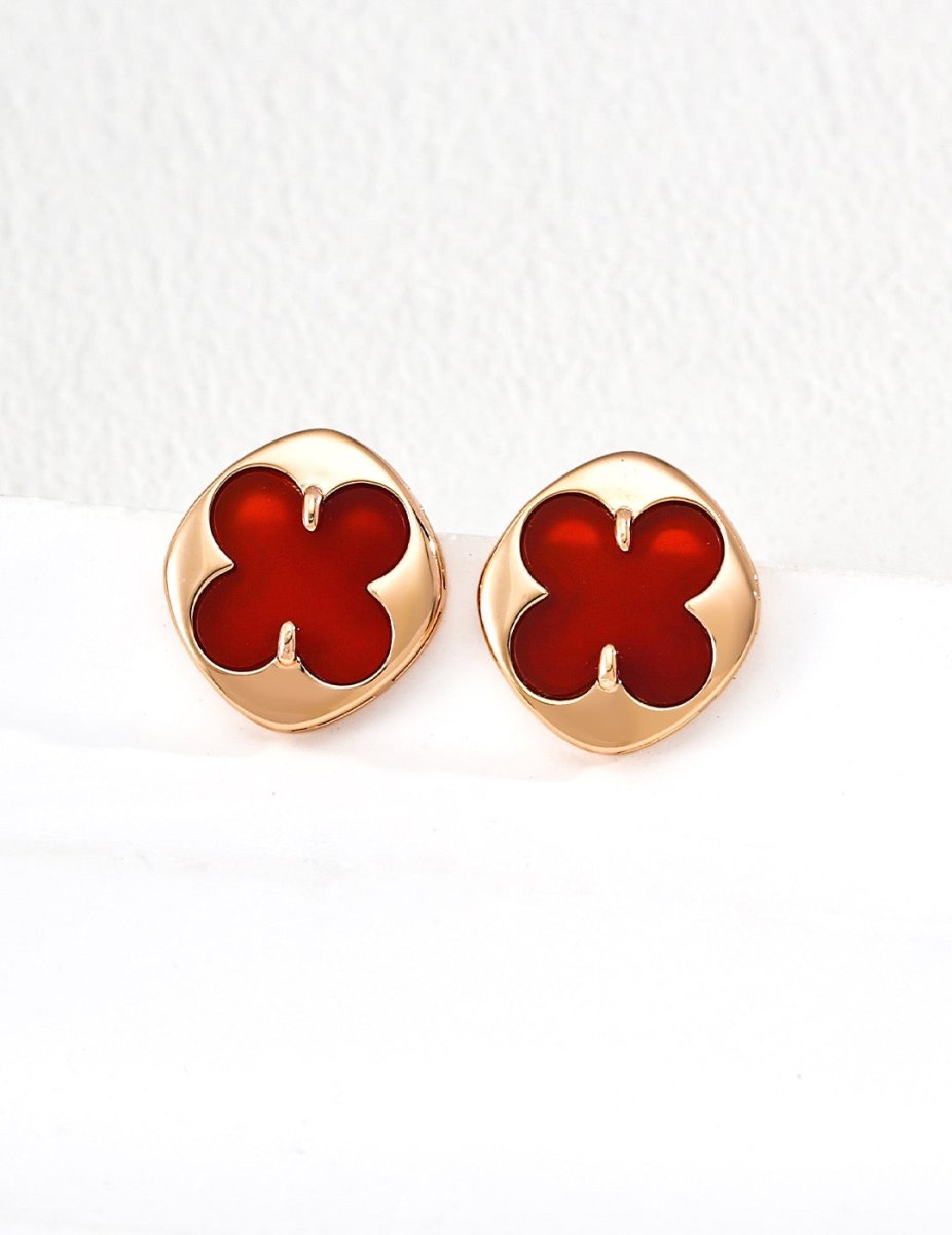 Clover Button Collection – Lucky Four - Leaf Jewelry - DOROTHEA JEWELS