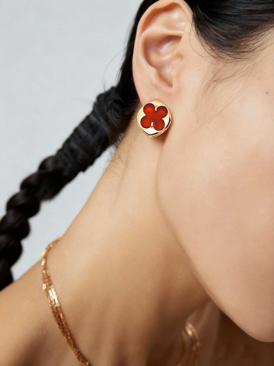 Clover Button Collection – Lucky Four - Leaf Jewelry - DOROTHEA JEWELS