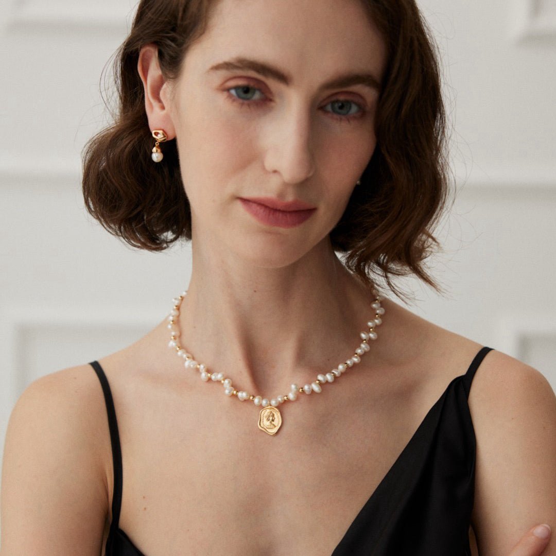 Natural baroque pearls necklace - DOROTHEA JEWELS