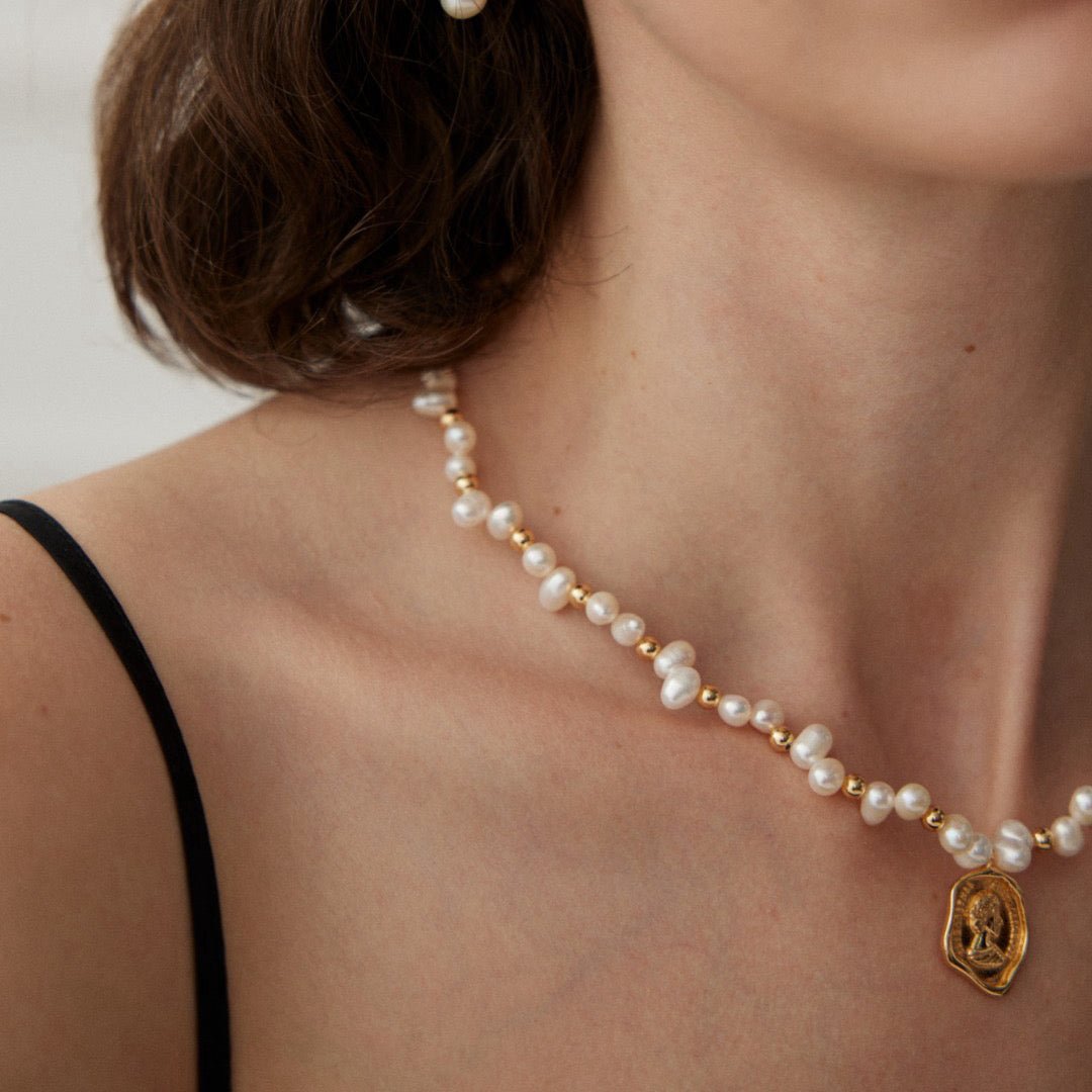 Natural baroque pearls necklace - DOROTHEA JEWELS
