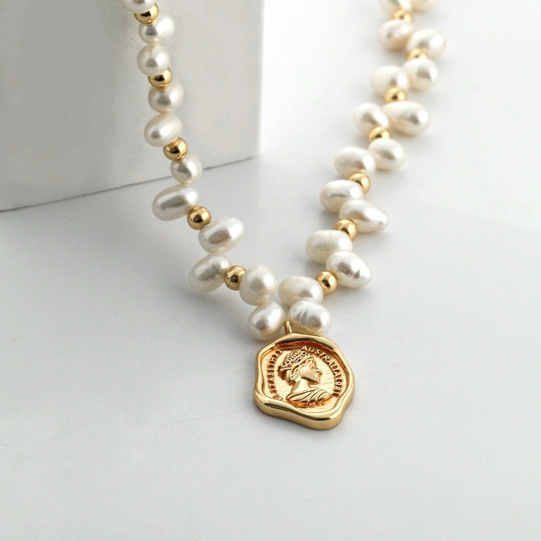 Natural baroque pearls necklace - DOROTHEA JEWELS